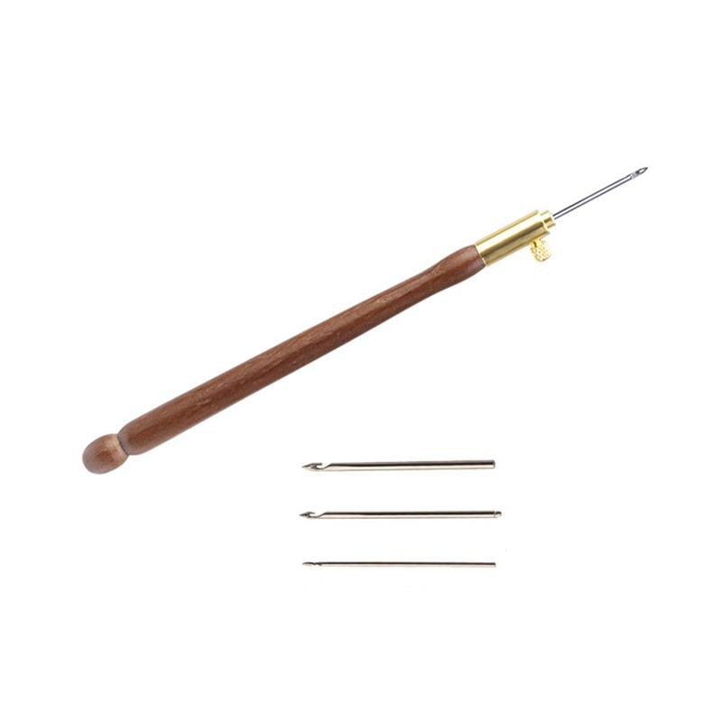 Βελόνα πλεξίματος με γροθιά κεντήματος με 3 βελόνες στυλό κεντήματος σταυροβελονιά Κιτ χειροτεχνίας γαλλικό βελονάκι για ράψιμο πλεξίματος