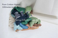 Înaltă calitate 8 culori Dia.1mm 100m/buc Bumbac pur, culoare pură, fir de broderie, cusătură în cruce, fir de cusut