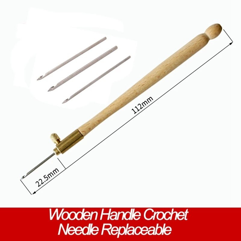 2022 Κέντημα βελόνα διάτρησης με 3 βελόνες στυλό κέντημα σταυροβελονιά Κιτ χειροτεχνίας γαλλικό βελονάκι για ράψιμο πλεξίματος