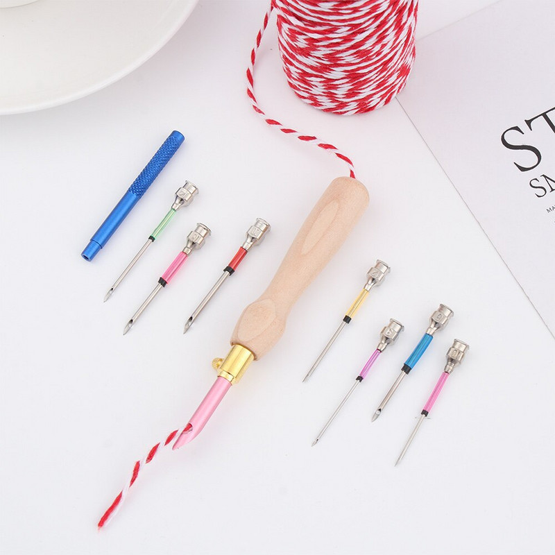 Εργαλείο διάτρησης βελόνα με βελόνα με δυνατότητα αλλαγής κεφαλής Εργαλεία κεντήματος με σταυροβελονιά Αξεσουάρ ραπτικής χειροτεχνίας για πλέξιμο