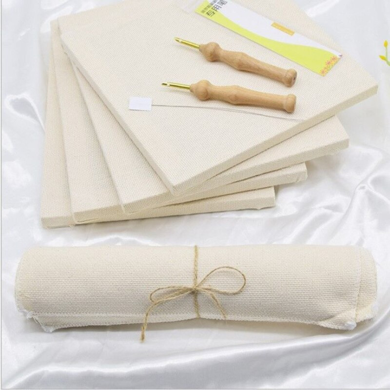 7/8 τεμ. Πλεκτομηχανές κέντημα διάτρησης βελόνας σετ πλεκτών κιτ κεντήματος ύφασμα Βαμβακερό συμπαγές σταυρό ραφές DIY Εργαλείο ύφανσης