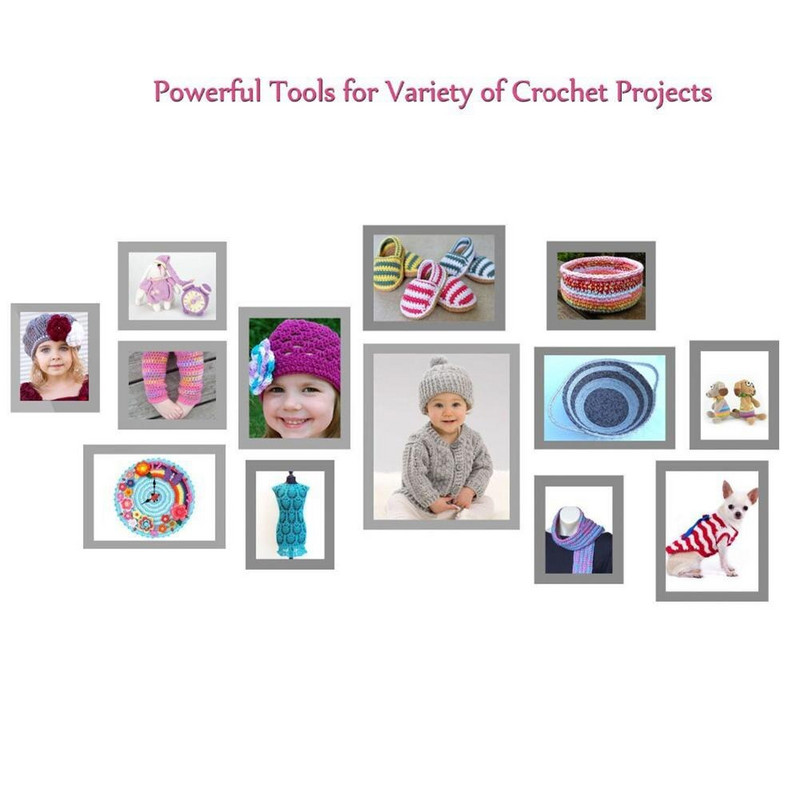 Νέα 100 τμχ Σετ βελονάκια πλεξίματος Πλήρες σετ Βελόνες πλεξίματος Γάντζος πλεκτό μετρητή Ψαλίδι Θήκες βελονιών DIY Σετ βελόνες ραπτικής με τσάντα