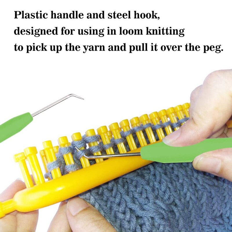 Αργαλειός πλεξίματος με βελονάκι με ατσάλινες βελόνες ραπτικής με μεγάλα μάτια Πλεκτομηχανές μαρκαδόροι βελονιών για πλέξη νήματα