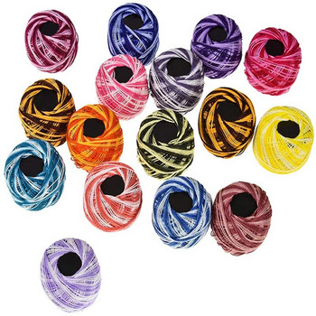 16 цвята конци за бродерия на кръстат бод Шевни конци Направи си сам ръчно плетени конци за кръпки Консумативи за шиене