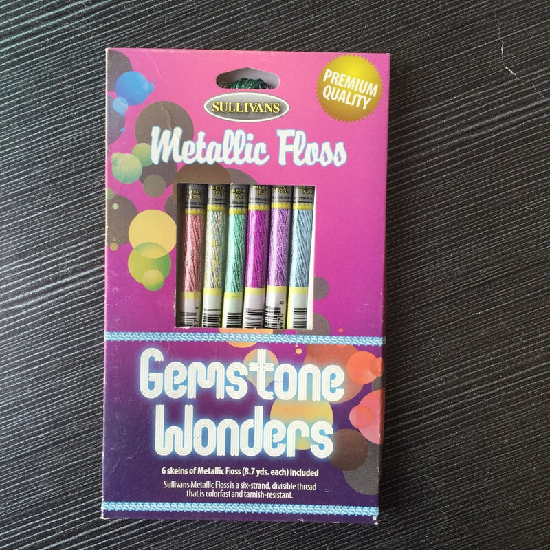 Super Deal Light Effect Floss Pack 6/Pkg Art 317W 6 κλώνων Χρώματα Υψηλής Γυαλάδας Μεταλλικό Κέντημα Νήμα Σταυροβελονιά