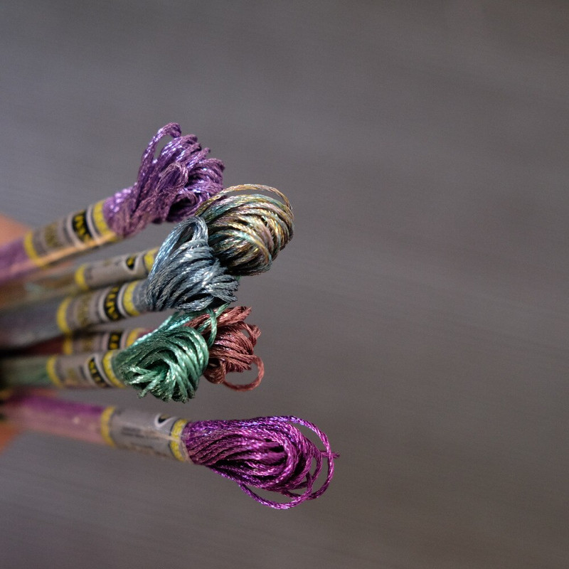 Super Deal Light Effect Floss Pack 6/Pkg Art 317W 6 κλώνων Χρώματα Υψηλής Γυαλάδας Μεταλλικό Κέντημα Νήμα Σταυροβελονιά