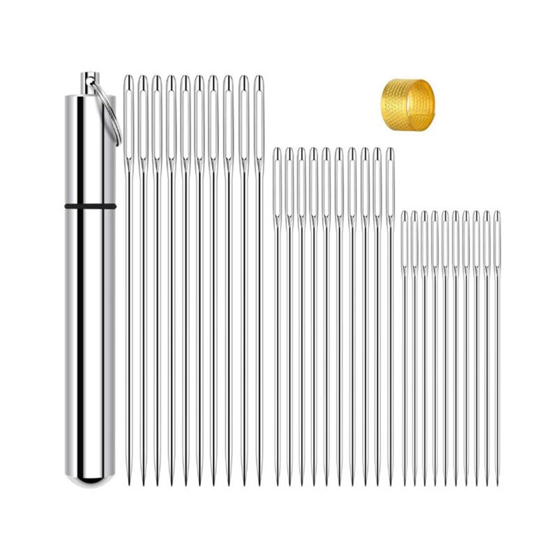 Σετ βελόνων ραπτικής από ανοξείδωτο χάλυβα Μεγάλες βελόνες ματιών Βελόνες σταυροβελονιάς Εργαλείο κεντήματος Οικιακό εργαλείο ραπτικής