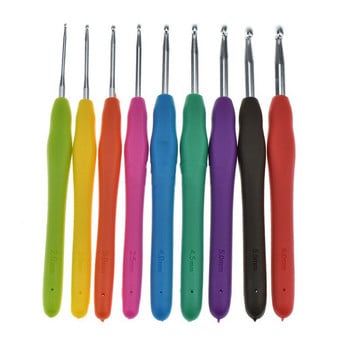 8/59Pcs Σετ βελονάκια με τσάντα αποθήκευσης Σετ βελόνες πλεξίματος DIY Needle Arts Craft Scissors Stitch Markers Εργαλεία ραπτικής