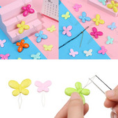 10 tk / komplekt Mitmevärviline plastikust automaatne niidijuhtme juht nõelakeermega liblikas nõelakunsti ristpistes näputöö niit