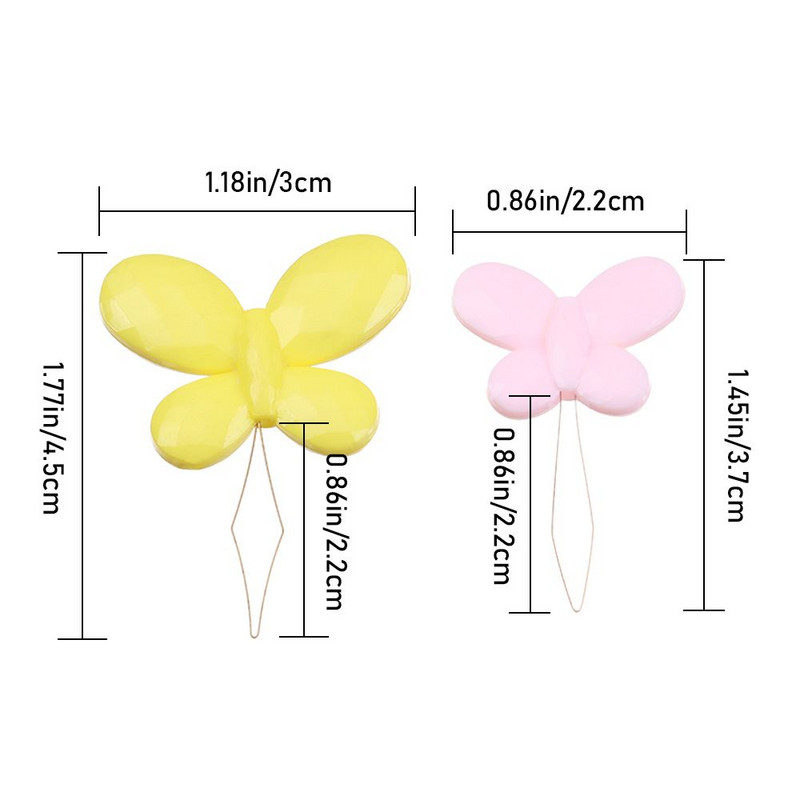 10 tk / komplekt Mitmevärviline plastikust automaatne niidijuhtme juht nõelakeermega liblikas nõelakunsti ristpistes näputöö niit