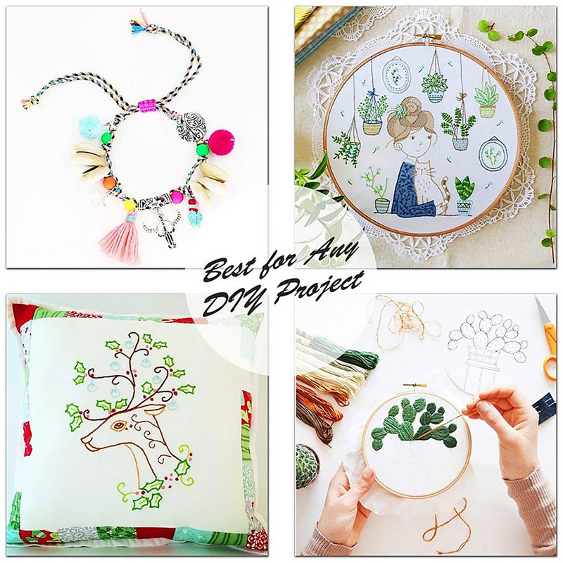 100/200/447 τμχ Μίξ χρωμάτων Κλωστή κεντήματος Βαμβακερά κουβάρια ραψίματος Craft Cross Stitch Floss Kit Line DIY Tools Make βραχιόλια