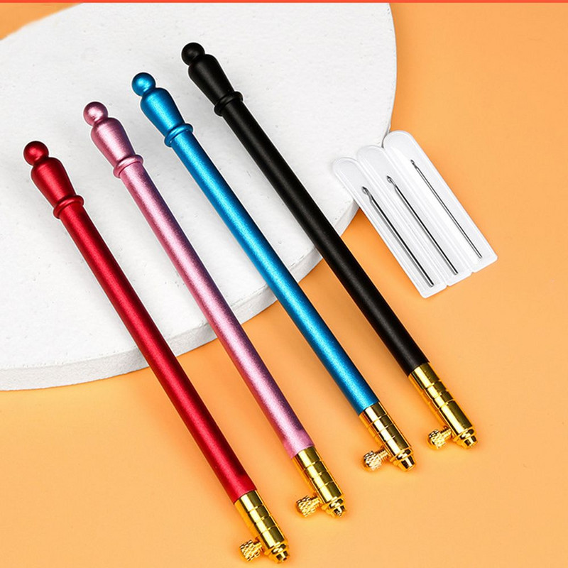 Μεταβλητή βελονιά κεντήματος κεφαλής Ρυθμιζόμενη βελόνα με πόκα DIY Πλεκτομηχανές Εργαλεία σταυροβελονιάς Χειροτεχνία Αξεσουάρ βελόνας διάτρησης