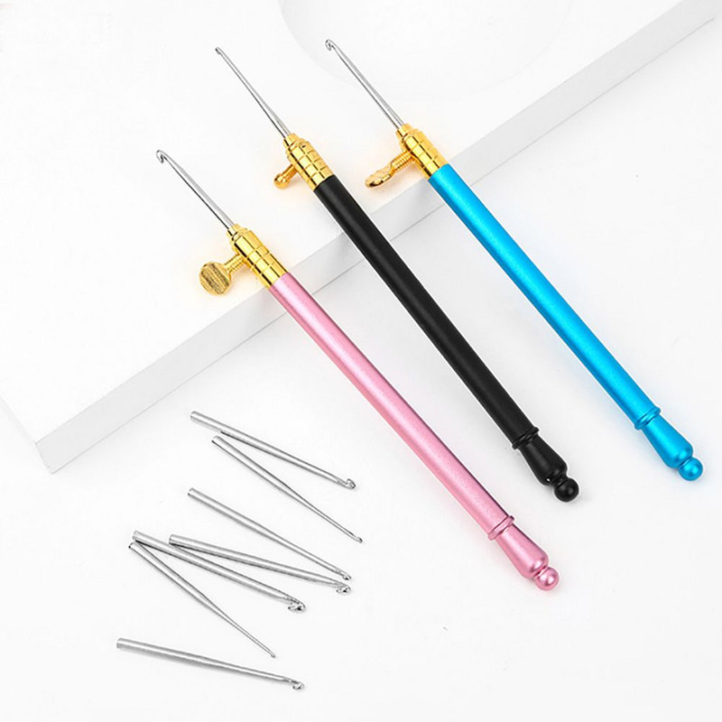 Μεταβλητή βελονιά κεντήματος κεφαλής Ρυθμιζόμενη βελόνα με πόκα DIY Πλεκτομηχανές Εργαλεία σταυροβελονιάς Χειροτεχνία Αξεσουάρ βελόνας διάτρησης