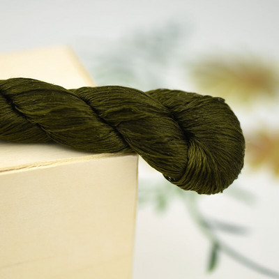 šilko siuvinėjimo siūlai / 100% šilko siūlai / siuvinėjimas rankomis siuvinėti kryželiu / pelėsiai žalia / 8 gradiento spalva