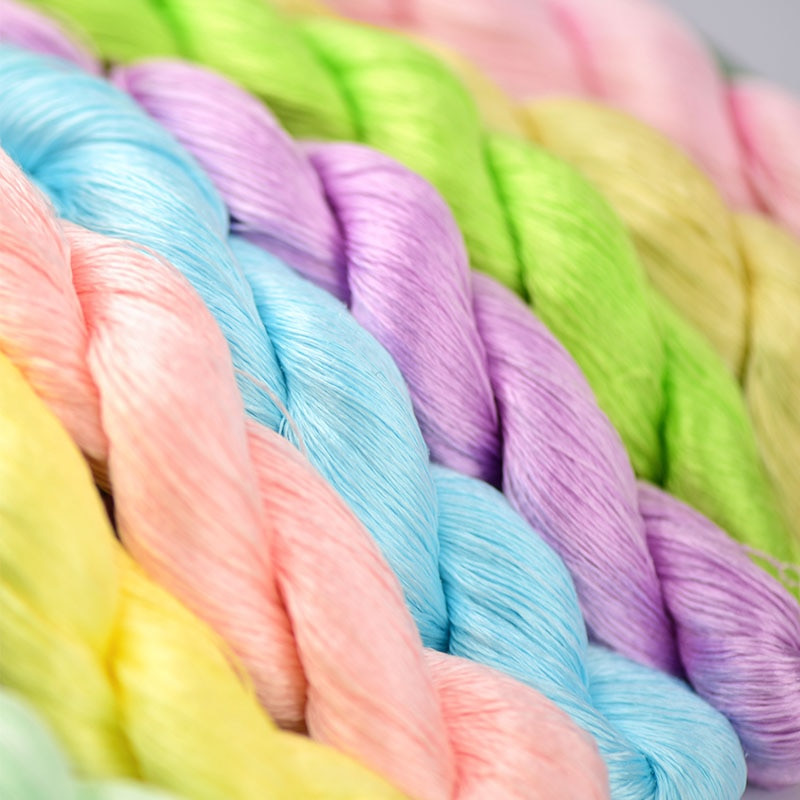 siidist tikkimisniit / 100% siidist niit / käsitsi tikand tikkimine ristpistes / Makaroni värvid / 8 puhast värvi