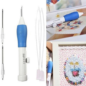 Μπλε και άσπρο ρωσικό κέντημα Poke Flower Needle Cross Stitch Embroidery Needle Stack Flower Pin DIY Craft Machine