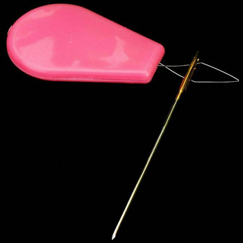 Инструмент за вмъкване на шевна игла с конец за шевна машина Пластмасова телена примка за игли Инструменти за шиене с конец за шевна игла