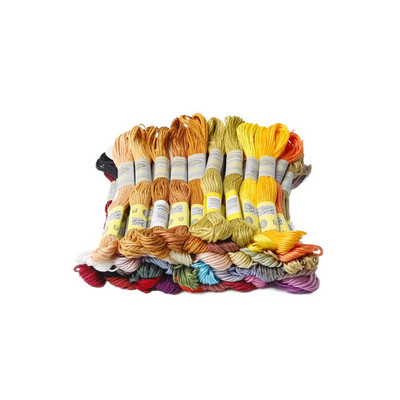 40 Επιλεγμένα Χρώματα Σετ Εποχές Συλλογή 100% Αιγυπτιακό Βαμβάκι Κέντημα Νήμα 8,7 Γιάρδων Σταυροβελονιά Κλωστή Mouline