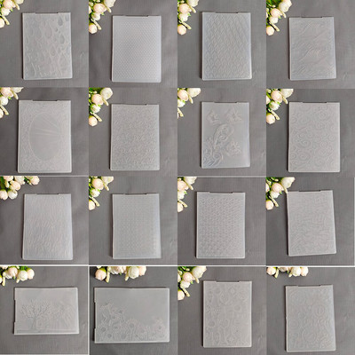 29 модела Релефна папка Прозрачни релефни пластмасови чинии Дизайн за Направи си сам Щанци за рязане на хартия Скрапбукинг