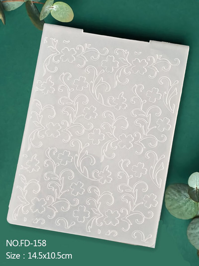 Valtis|Siena|Drugelis|Lapai|Klasikinis reljefinis aplankas Skaidrių plastikinių plokščių dizainas, skirtas "pasidaryk pats" popierinių kortelių dekoravimui Scrapbooking