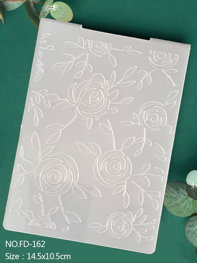 Valtis|Siena|Drugelis|Lapai|Klasikinis reljefinis aplankas Skaidrių plastikinių plokščių dizainas, skirtas "pasidaryk pats" popierinių kortelių dekoravimui Scrapbooking