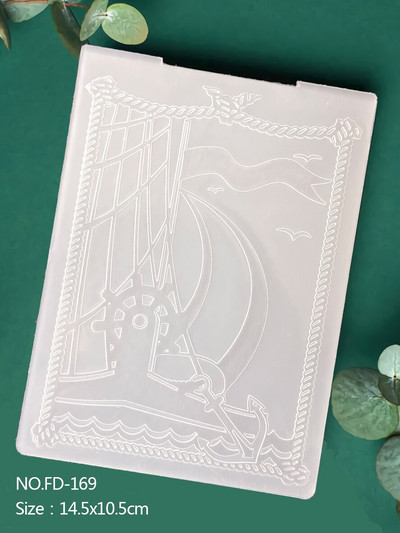 Valtis|Siena|Drugelis|Lapai|Klasikinis reljefinis aplankas Skaidrių plastikinių plokščių dizainas, skirtas "pasidaryk pats" popierinių kortelių dekoravimui Scrapbooking