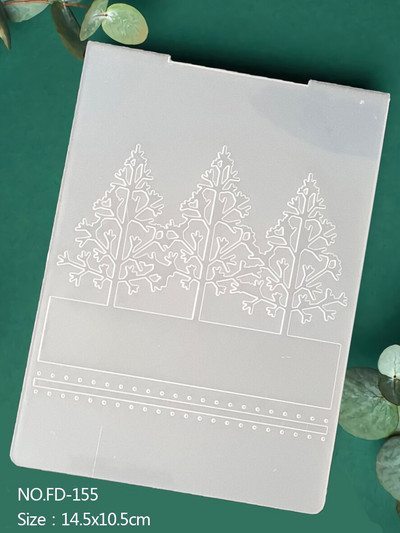 Valtis|Siena|Drugelis|Lapai|Klasikinis reljefinis aplankas Skaidrių plastikinių plokščių dizainas, skirtas "pasidaryk pats" popierinių kortelių dekoravimui Scrapbooking