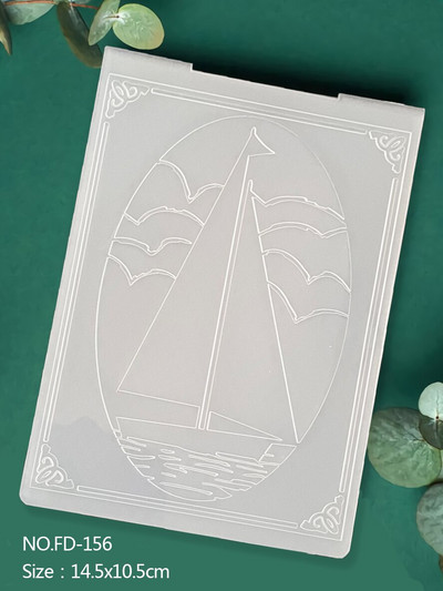 Valtis|Siena|Drugelis|Lapai|Klasikinis reljefinis aplankas Skaidrių plastikinių plokščių dizainas, skirtas "pasidaryk pats" popierinių kortelių dekoravimui Scrapbooking