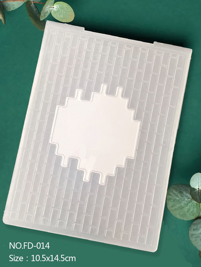 Valtis|Siena|Drugelis|Lapai|Klasikinis reljefinis aplankas Skaidrių plastikinių plokščių dizainas, skirtas "pasidaryk pats" popierinių kortelių dekoravimui Scrapbooking