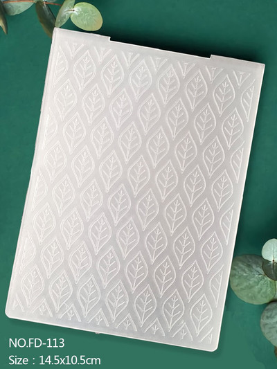 Valtis|Siena|Drugelis|Lapai|Klasikinis reljefinis aplankas Skaidrių plastikinių plokščių dizainas, skirtas "pasidaryk pats" popierinių kortelių dekoravimui Scrapbooking