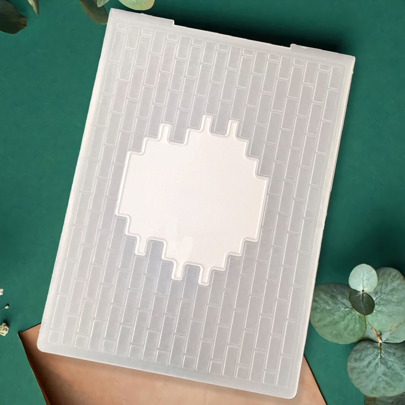 Valtis|Siena|Drugelis|Lapai|Klasikinis reljefinis aplankas Skaidrių plastikinių plokščių dizainas, skirtas "pasidaryk pats" popierinių kortelių dekoravimui Scrapbooking