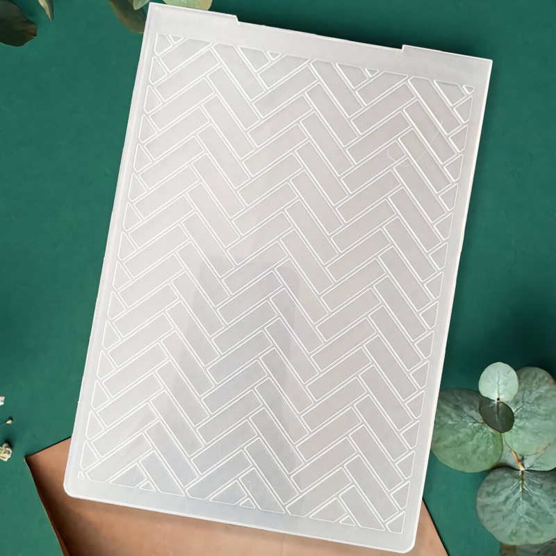 Valtis|Siena|Drugelis|Lapai|Klasikinis reljefinis aplankas Skaidrių plastikinių plokščių dizainas, skirtas "pasidaryk pats" popierinių kortelių dekoravimui Scrapbooking