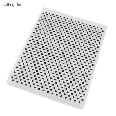 Round Dots Printed Plastic Embossing Folder For Scrapbook DIY Card Tool Plastic Template Stamp Card Making Decoration Supplies