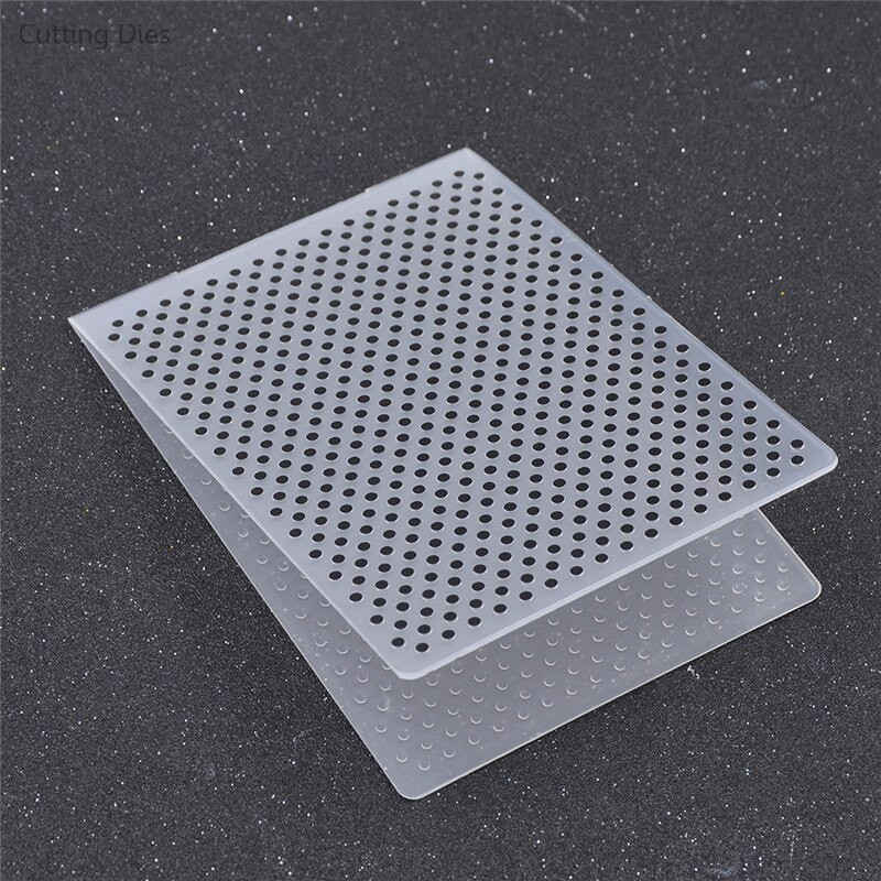 Apvalių taškų spausdintas plastikinis reljefinis aplankas, skirtas iškarpų albumui „pasidaryk pats“ kortelės įrankiui, plastikinio šablono antspaudo kortelės kūrimo dekoravimo reikmenys