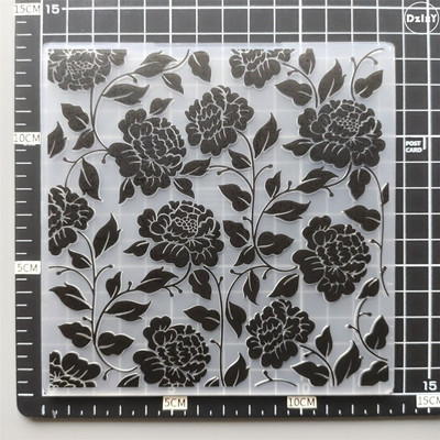 (29 stiliai) Gėlių fono reljefiniai aplankai popieriams Nuotraukų albumas Kortelių kūrimas „Pasidaryk pats“ plastikinis iškarpų albumas, pjaustymo štampas