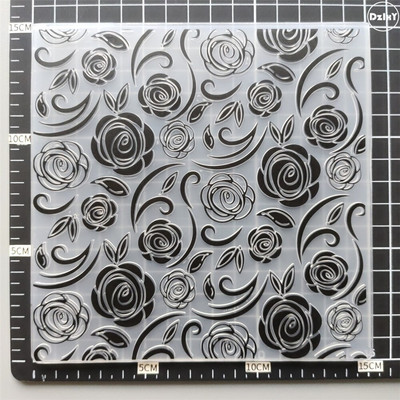 (29 stiliai) Gėlių fono reljefiniai aplankai popieriams Nuotraukų albumas Kortelių kūrimas „Pasidaryk pats“ plastikinis iškarpų albumas, pjaustymo štampas