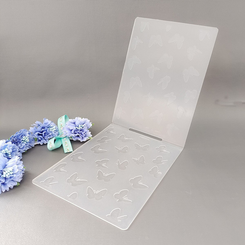 22 μοντέλα ΝΕΑ Κλασική / 3D ανάγλυφη φάκελος Διάφανη ανάγλυφη σχεδίαση πλαστικών πλακών για DIY μήτρες κοπής χαρτιού Scrapbooking