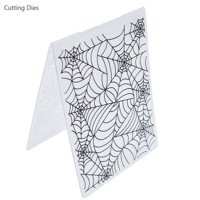Spider Web Plastic Embossing Folders For Diy Scrapbooking Photo Album Card Making Plastic Template Tools