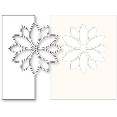 2021 Νέος ανάγλυφος φάκελος για την κατασκευή τρισδιάστατων λουλουδιών με μοτίβο φόντου με λευκώματα χωρίς γραμματόσημα και μήτρες κοπής μετάλλων