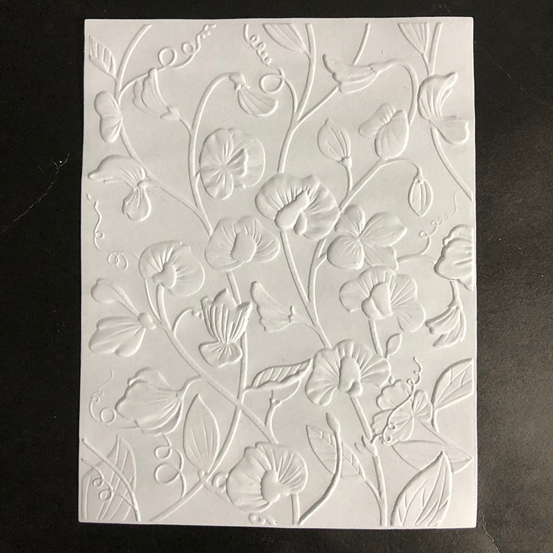2021 Νέος ανάγλυφος φάκελος για την κατασκευή τρισδιάστατων λουλουδιών με μοτίβο φόντου με λευκώματα χωρίς γραμματόσημα και μήτρες κοπής μετάλλων
