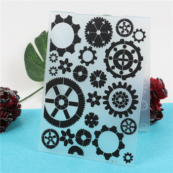 Καρδιά Φύλλα Πλαστική Ανάγλυφη Φάκελος για Scrapbooking Χάρτινη Κάρτα Δημιουργία DIY Craft Album Scrapbooking Διακόσμηση