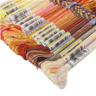 Originalni DMC šareni konac za vezenje koncem za vez s varijacijama križića 8 metara, veličina 25, 20 boja po kompletu