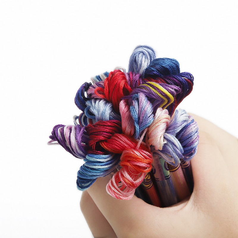 Originalni DMC šareni konac za vezenje koncem za vez s varijacijama križića 8 metara, veličina 25, 20 boja po kompletu