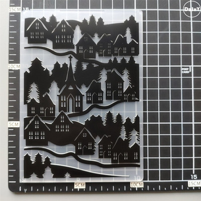 (29 στυλ) Φάκελοι με ανάγλυφο δαντέλας για χαρτιά Φωτογραφικό άλμπουμ Δημιουργία καρτών προμήθειες DIY Γεωμετρία Πλαστικά Μήτρα κοπής Scrapbooking