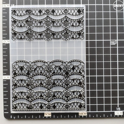 (29 στυλ) Φάκελοι με ανάγλυφο δαντέλας για χαρτιά Φωτογραφικό άλμπουμ Δημιουργία καρτών προμήθειες DIY Γεωμετρία Πλαστικά Μήτρα κοπής Scrapbooking