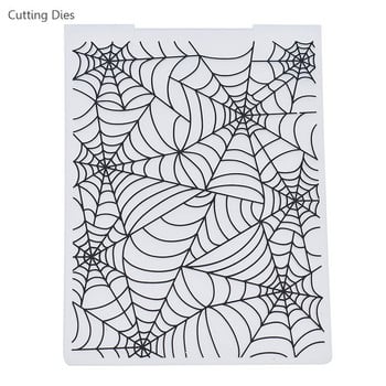 Spider Web Plastic Embossing Folders For Diy Scrapbooking Card Album Photo Making Plastic Template Tools