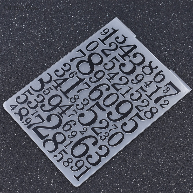 2019 Broj 0-9 Plastična mapa za utiskivanje predložaka za spomenar Izrada čestitki s foto albumom Diy rukotvorine