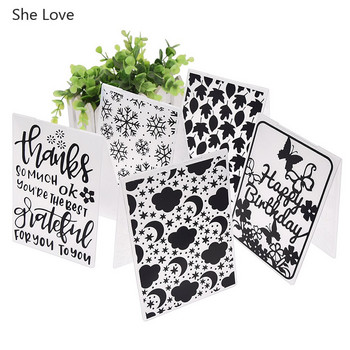 Chzimade 2019 Flower Plastic Embossing Folder For Diy Photo Album Scrapbooking χάρτινη κάρτα Πρότυπο στένσιλ Διακόσμηση σπιτιού