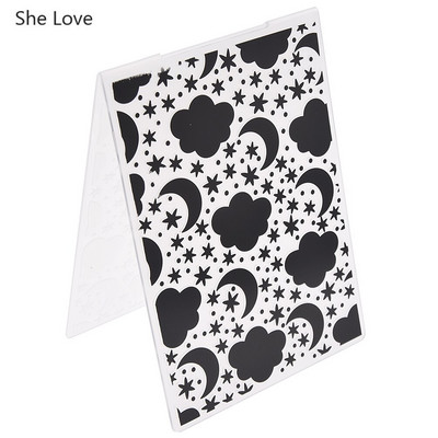 Chzimade 2019 Flower Plastic Embossing Folder For Diy Photo Album Scrapbooking χάρτινη κάρτα Πρότυπο στένσιλ Διακόσμηση σπιτιού