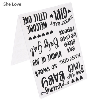 Chzimade 2019 Flower Plastic Embossing Folder For Diy Photo Album Scrapbooking χάρτινη κάρτα Πρότυπο στένσιλ Διακόσμηση σπιτιού